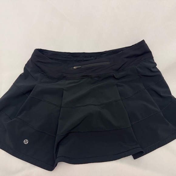 Black Lululemon Rival Athletic Skirt EUC size 10 - Picture 3 of 5